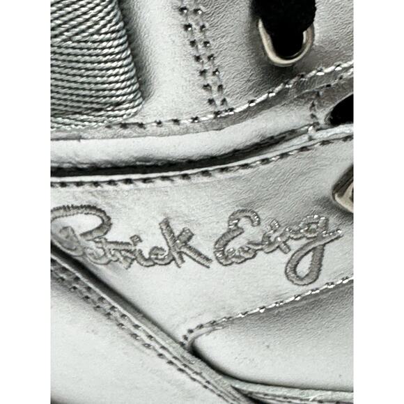 Patrick Ewing 33 Hi High Top Silver Basketball Shoes 1EW90148-057 Men’s size 8 - Picture 13 of 15